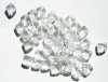 50 8mm Diagonal Hole Crystal Cube Beads